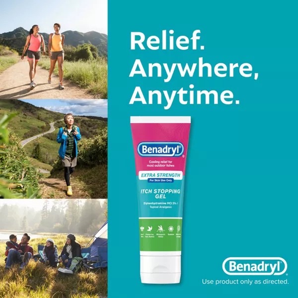 เจลบรรเทาอาการคันสูตรเข้มข้น Benadryl Extra Strength Itch Stopping Gel