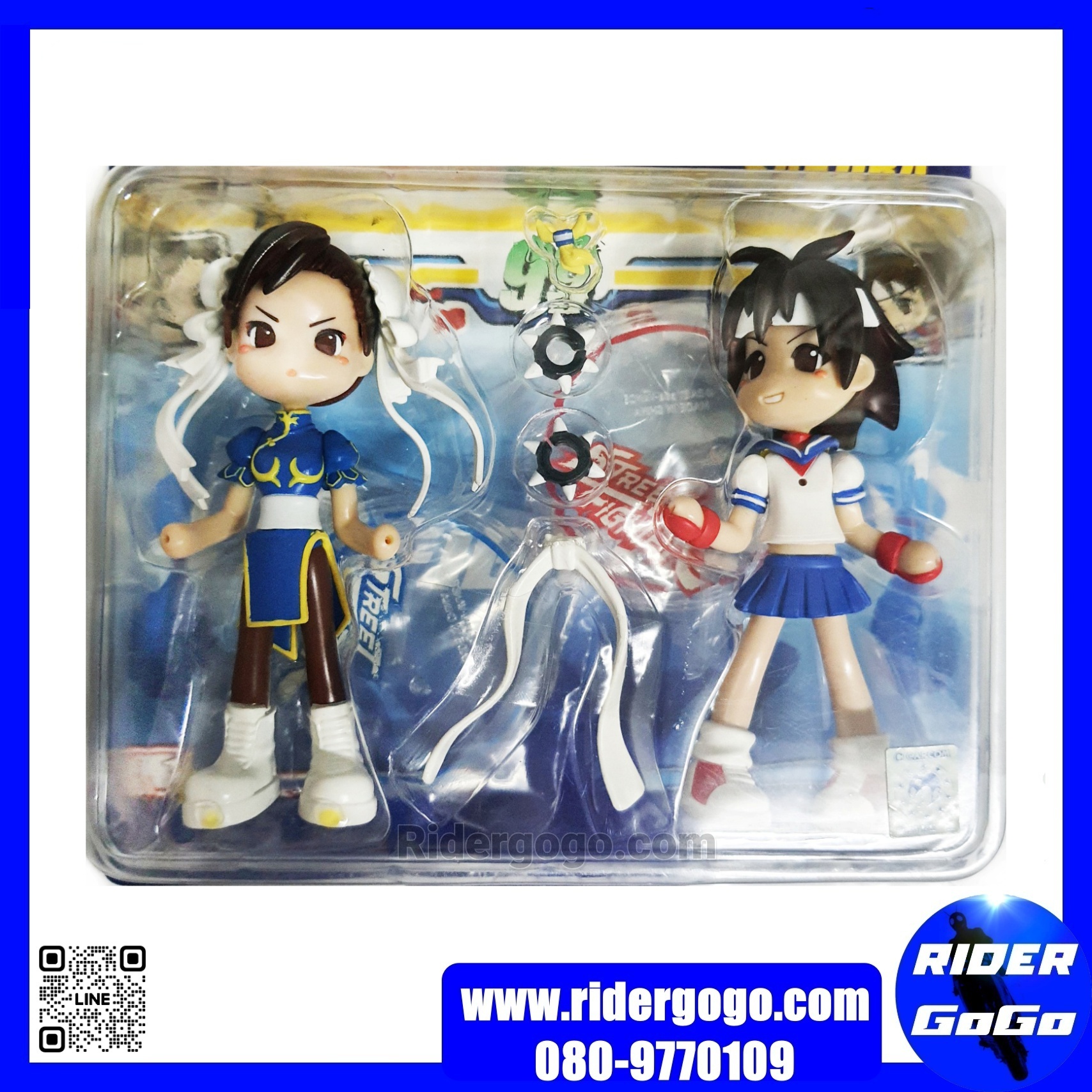 Capcom Pinky:ST Street Fighter Chun-Li & Sakura Figure PC2006