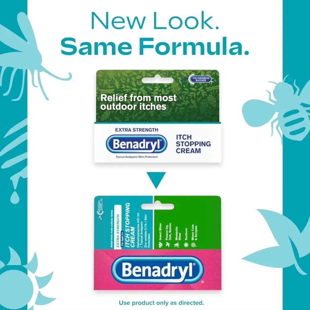 ครีมบรรเทาอาการคันสูตรเข้มข้น Benadryl Extra Strength Itch Stopping Cream
