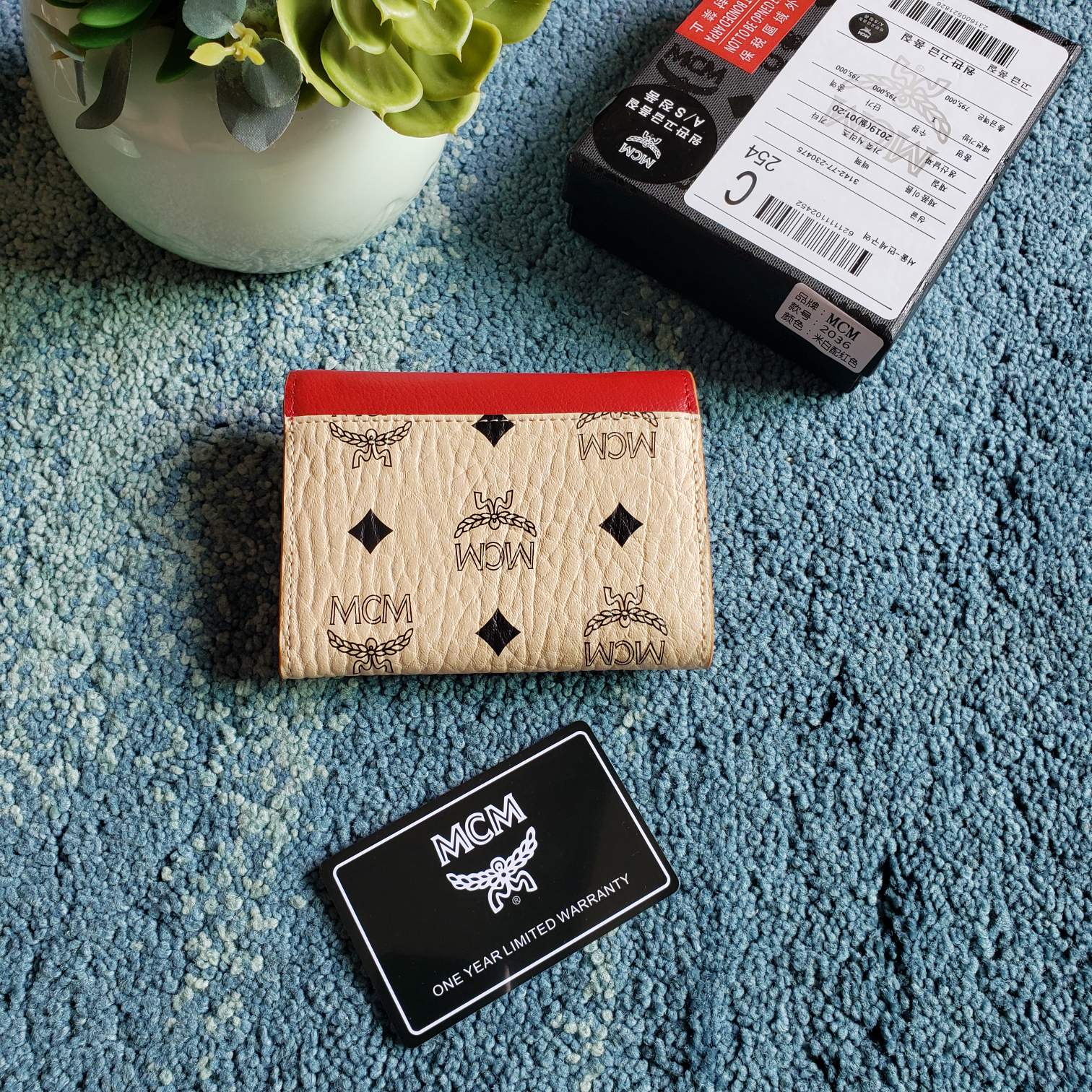 กระเป๋าสตางค์ mc wallet ใบสั้น 3 พับ