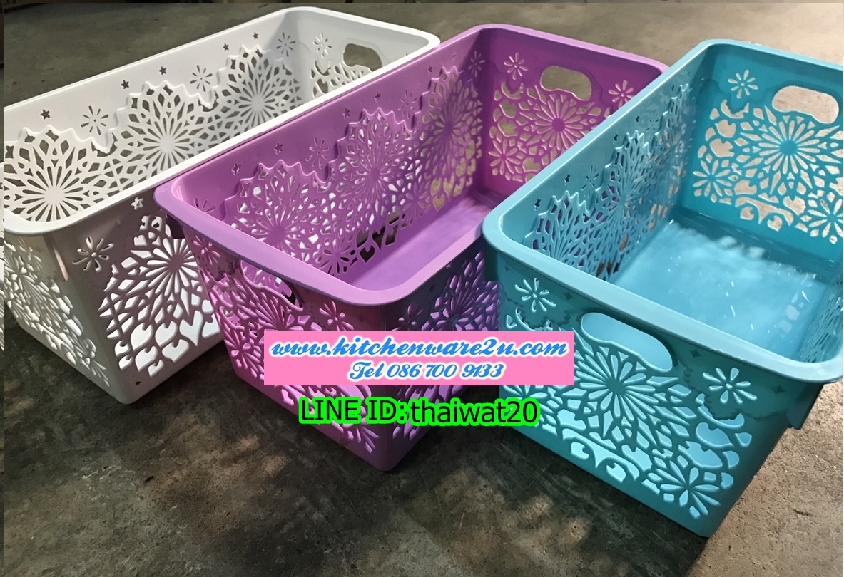 P10215 ตะแกรงเอนกประสงค์ (14*29*12 cm) สีสวยมาก (ราคาส่งต่อ 1 โหล:12 ใบ) ขายส่งทุกอย่าง 20 บาท