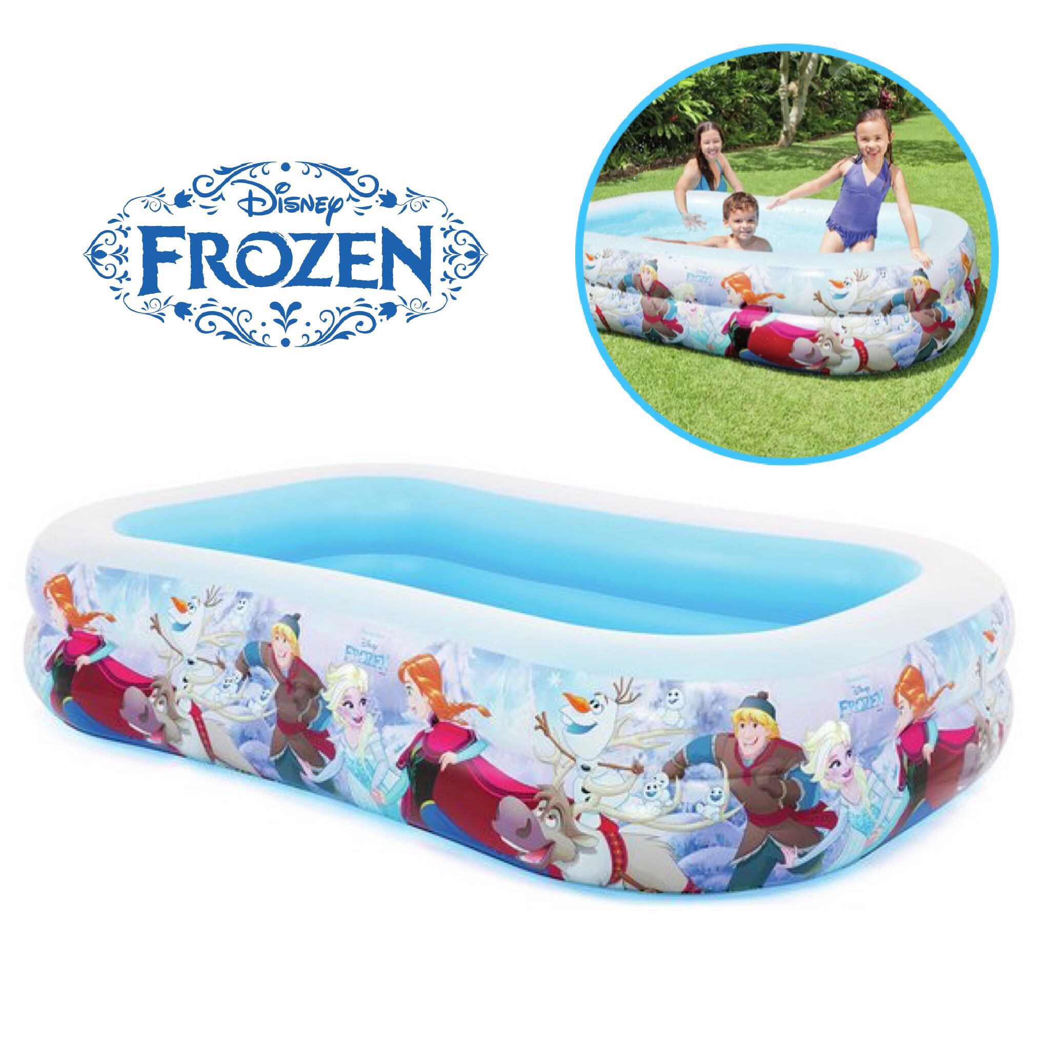 สระน้ำเป่าลมสำหรับเด็ก Intex Disney Frozen Swim Center Family Pool