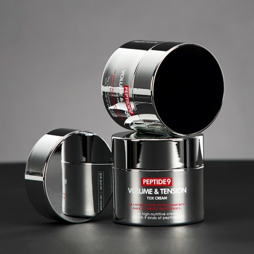 Medi-Peel Peptide 9 Volume & Tension Tox Cream 50g เมดิพีล ครีมเปปไทด์บำรุงผิว เพื่อผิวอิ่มฟู ยกกระชับ ชุ่มชื้นอ่อนเยาว์ อุดมด้วยส่วนผสมจดสิทธิบัตร Volufiline ต่อต้าน และลดริ้วรอยแห่งวัย