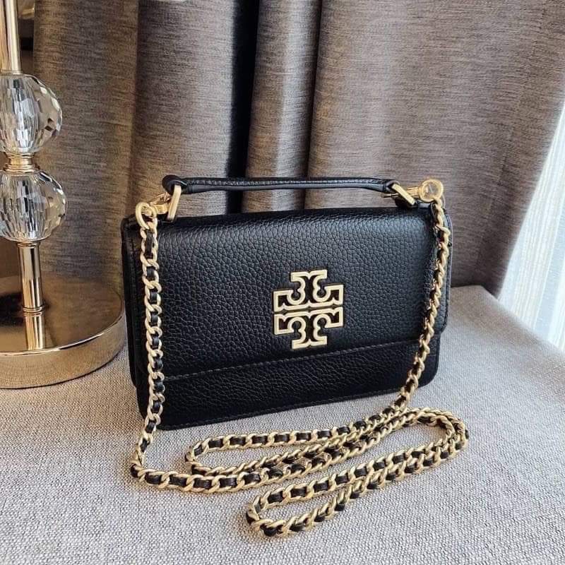 TORY BURCH BRITTEN MINI TOP HANDLE BAG 73509 (แอดไลน์ก่อนสั่งซื้อ)