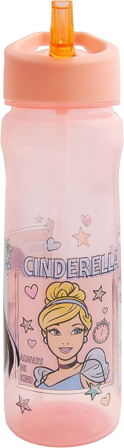 กระติกน้ำแบบหลอดดื่มสำหรับเด็ก DNC Disney Felt Pen Princess Sport Bottle 600ml