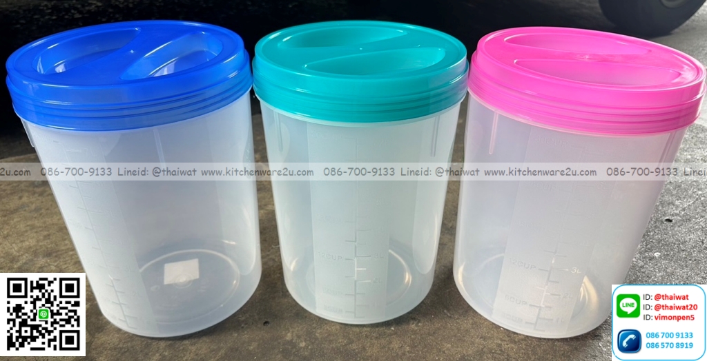 P12400 ขวดโหลฝาเกลียว 11 ลิตร (23*23*31.5 cm) No.214-5 ราคาขายส่งต่อ 1 มัด : 3 โหล : 36 ใบ: เฉลี่ย 45 บต่อใบ