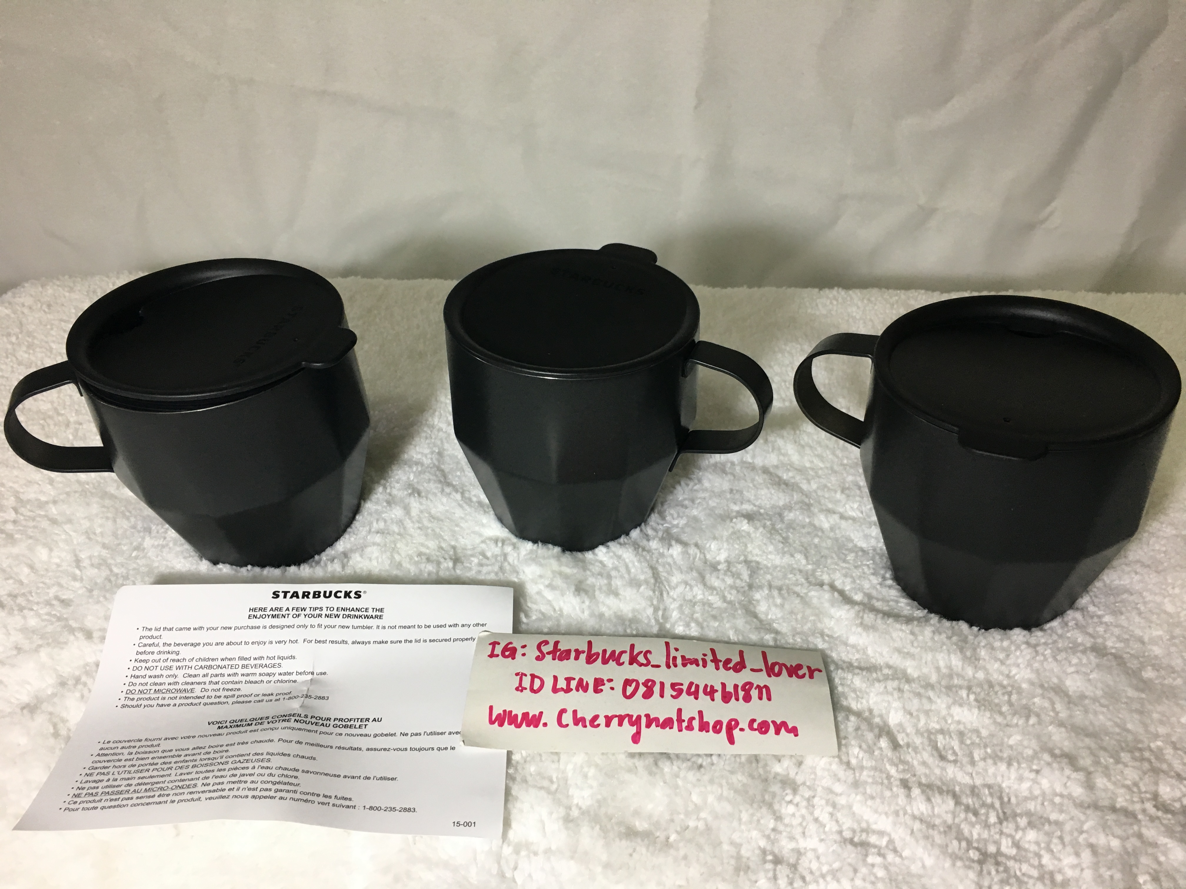 #สาวกพี่บัคส์ห้ามพลาด #แก้วสตาร์บัคส์สีดำด้านทรงตัดเหลี่ยมเพชรหายาก งานละเอียด สแตนเลสทั้งใบผลิตยากมากแบบนี้ สีดำด้านที่ใครๆตามหา แก้วสตาร์บัคส์อเมริกาใบเท่สแตนเลสดำด้านทรงตัดเหลี่ยมเพชรlimited Verismo® Stainless Steel Faceted Mug