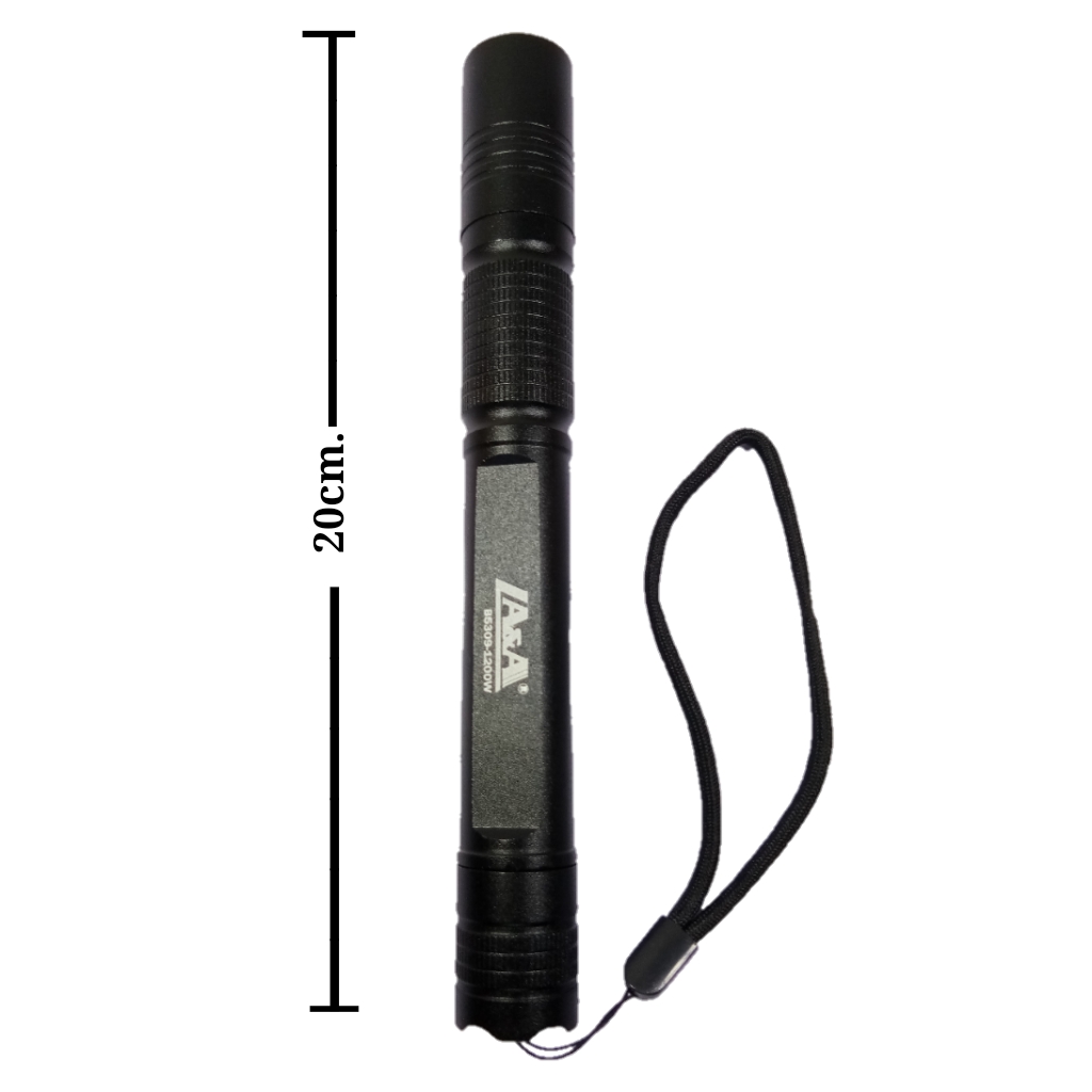 ไฟฉายLEDพกพาด้ามยาวปรับไฟได้3ระดับ1200W