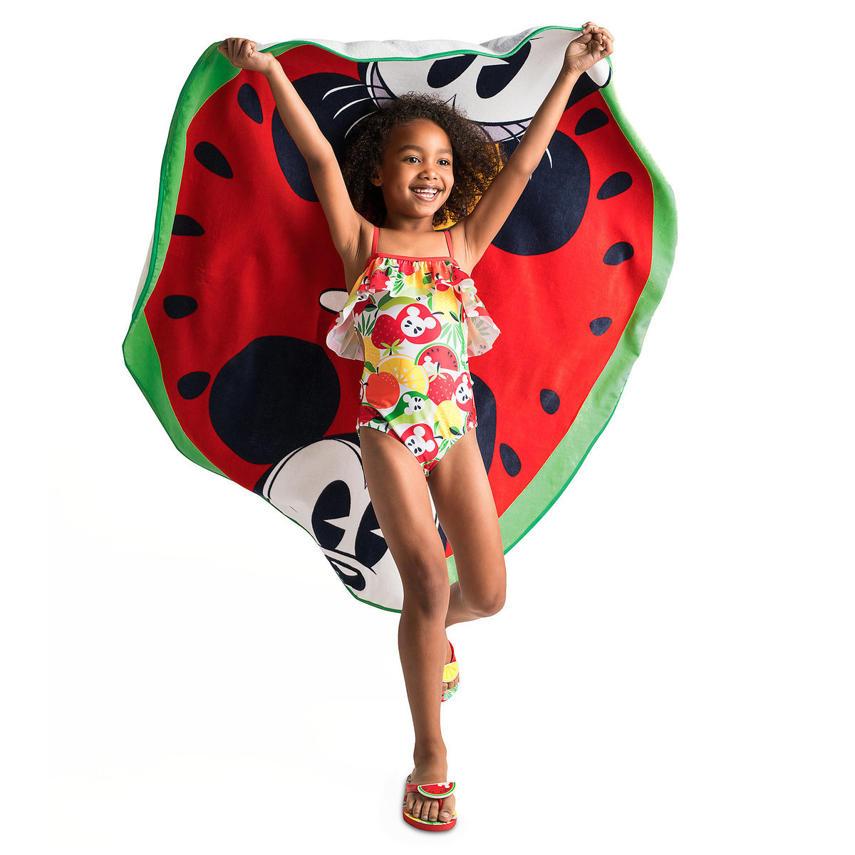 ชุดว่ายน้ำสำหรับเด็ก Disney Swimsuit for Girls (Mickey Mouse Fruit Summer Fun)