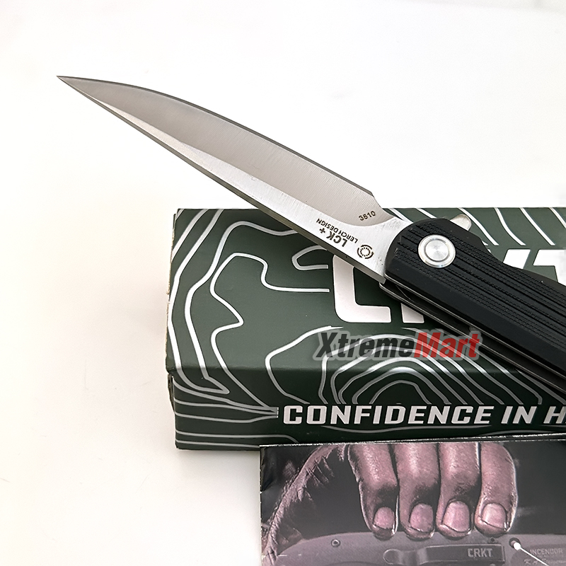 มีดพับ CRKT รุ่น 3810 Plain Blade Folding Pocket Knife ด้ามสีดำ (เล่มละ)