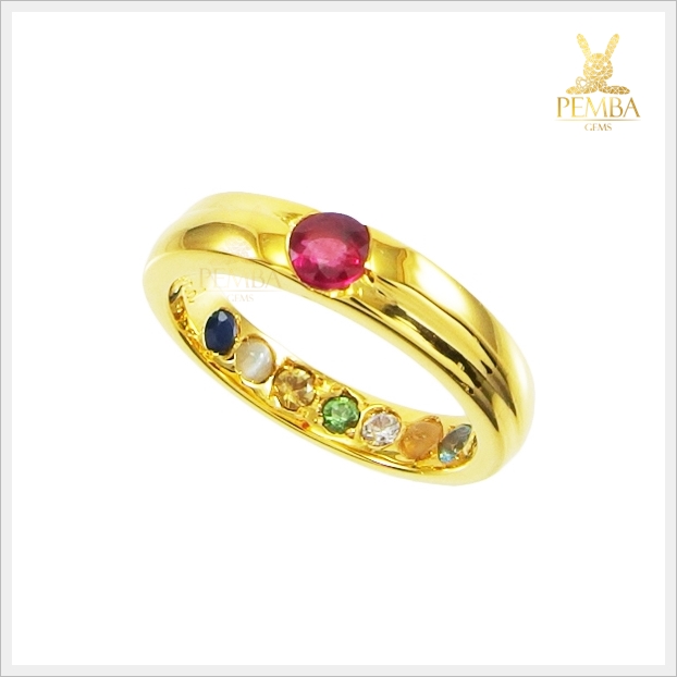 แหวนนพเก้า ทองแท้ เสริมมงคลชีวิตทุกด้าน (สามารถสั่งทำได้ค่ะ)