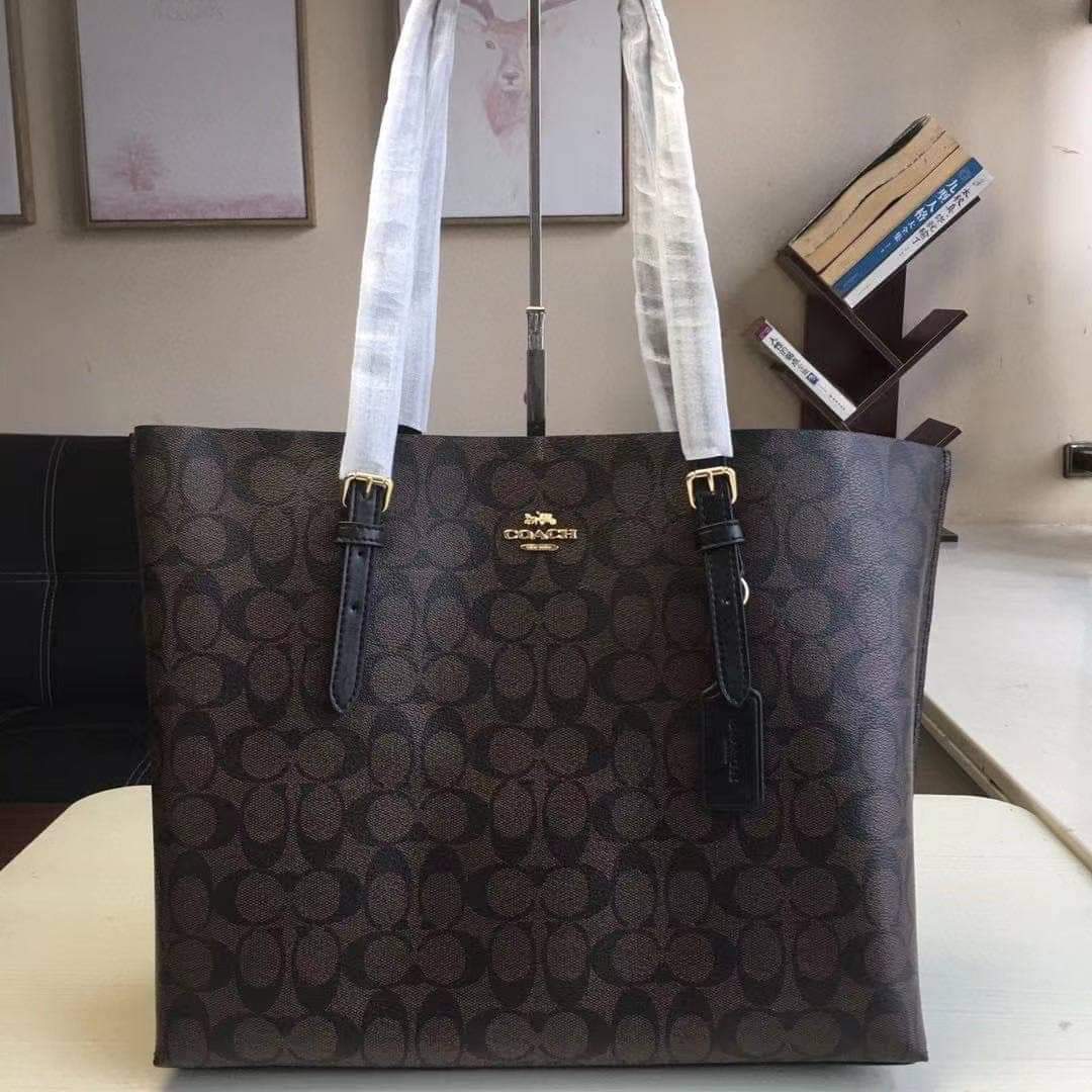 Coach MOLLIE TOTE IN SIGNATURE CANVAS (COACH 1665) (แอดไลน์ก่อนสั่งซื้อ)