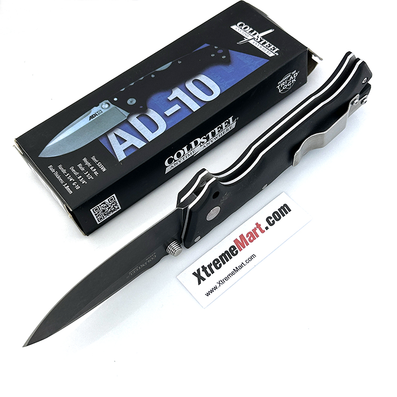 มีดพับ Cold Steel AD10 ใบดำ Backwash Outdoor caming Survival Folding Knife มีดเดินป่า (เล่มละ)