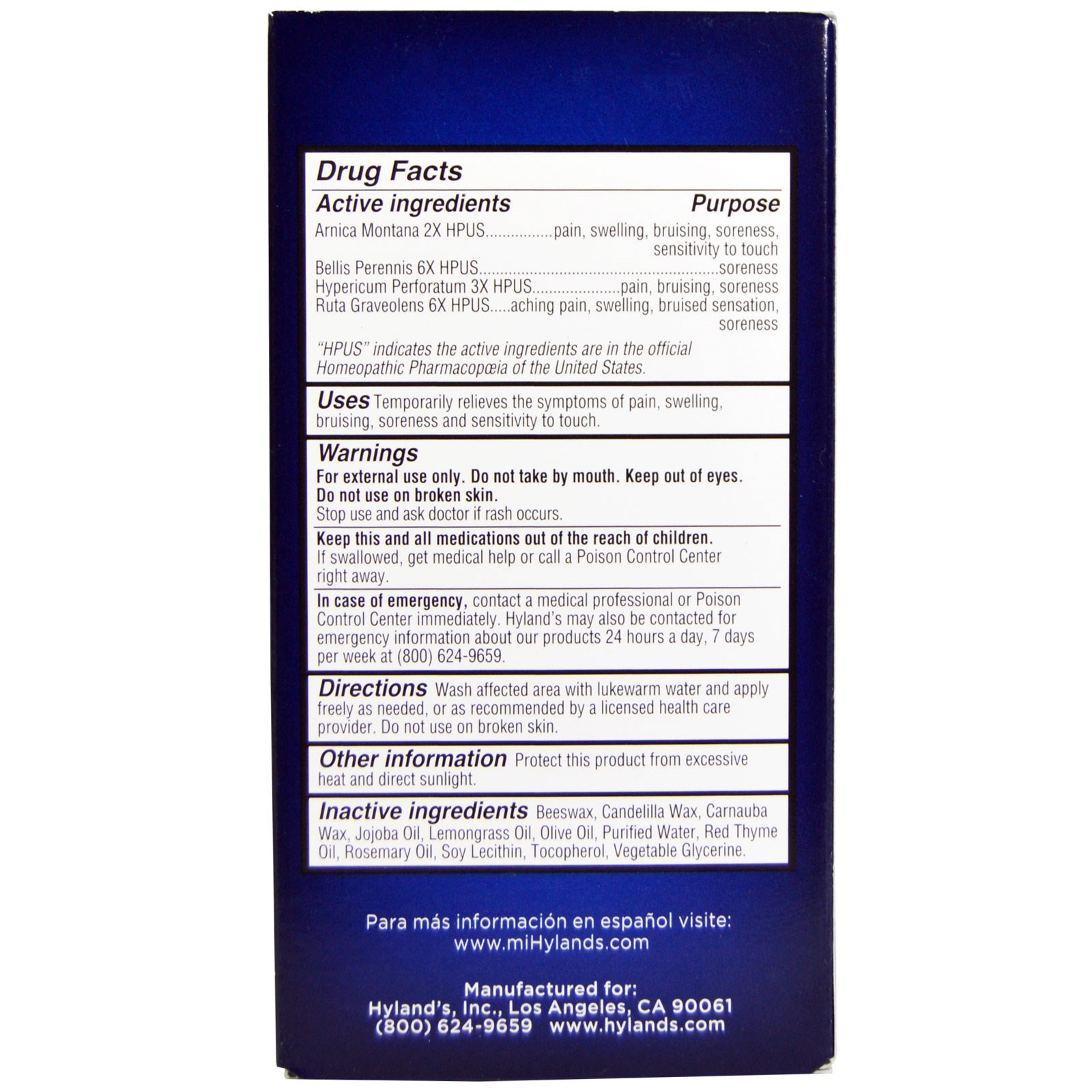 บาล์มลดอาการบวมโนและฟกช้ำสำหรับเด็ก Hyland's 4Kids Bumps 'n Bruises with Arnica