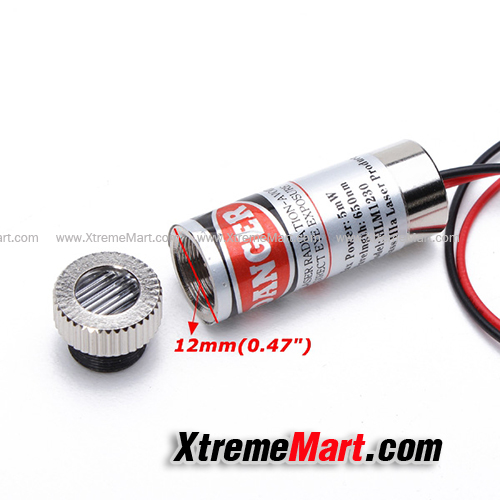 เลเซอร์ 650nm 5mW Focusable Red Line Laser Module Laser