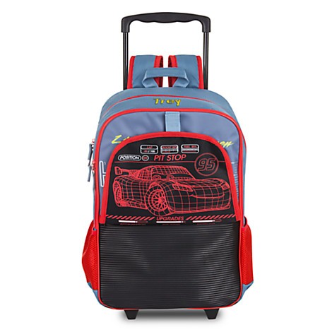 กระเป๋าสะพายพร้อมมือจับและล้อลาก Disney Rolling Backpack (Cars Lightning McQueen)