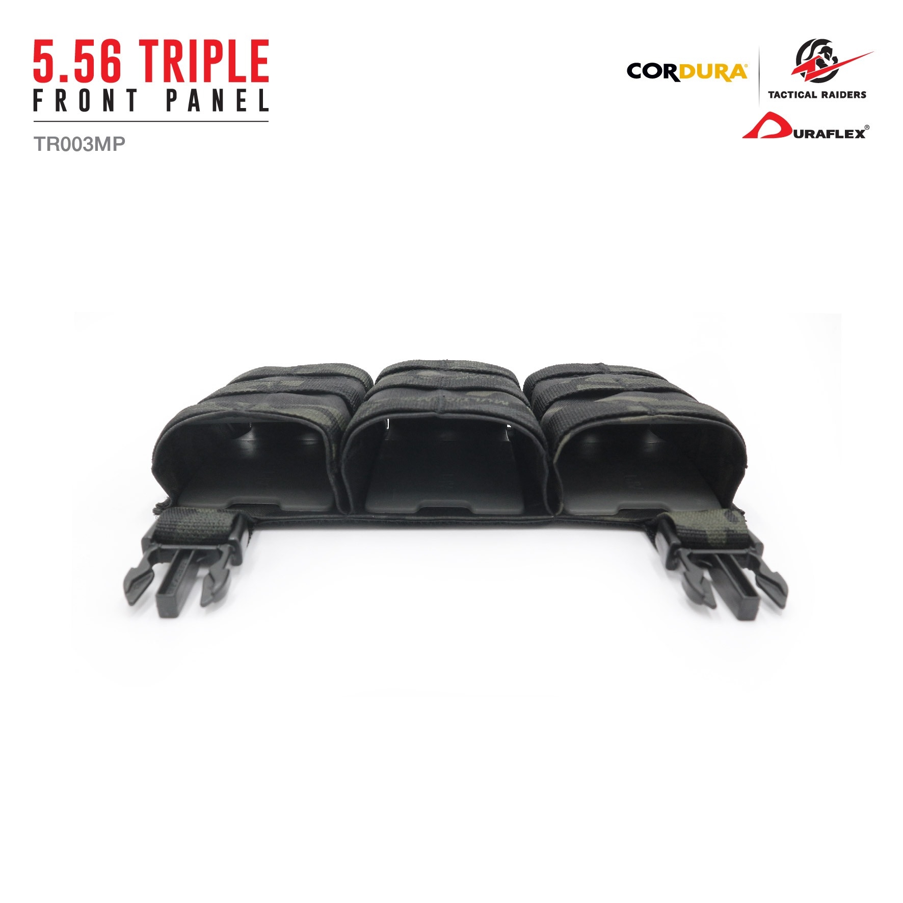 ซองแม็กกาซีน 5.56 Triple Front Panel [ TR003MP ] ( Tactical Rider ) #ลายพราง