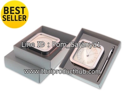 กิ๊ฟเซ็ทนาฬิกาตั้งโต๊ะ+ปากกา ของพรีเมี่ยม, สินค้าพรีเมี่ยม, ของที่ระลึก, ของชำร่วย