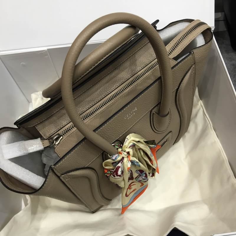 กระเป่า celi micro luggage tote bag 10 นิ้ว สีเทา พร้อมกล่อง