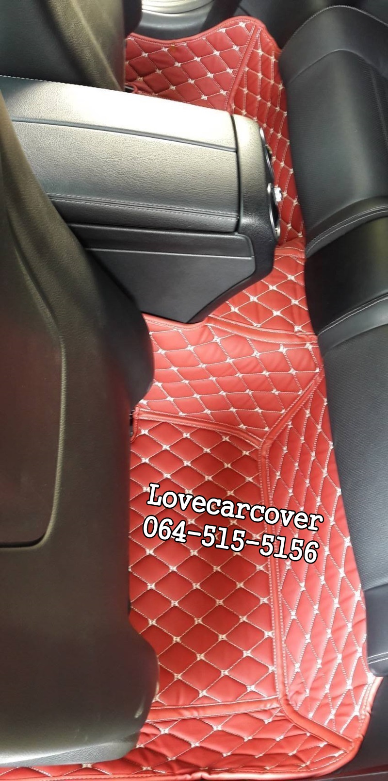 พรม6D Benz C43 สีแดงไวน์