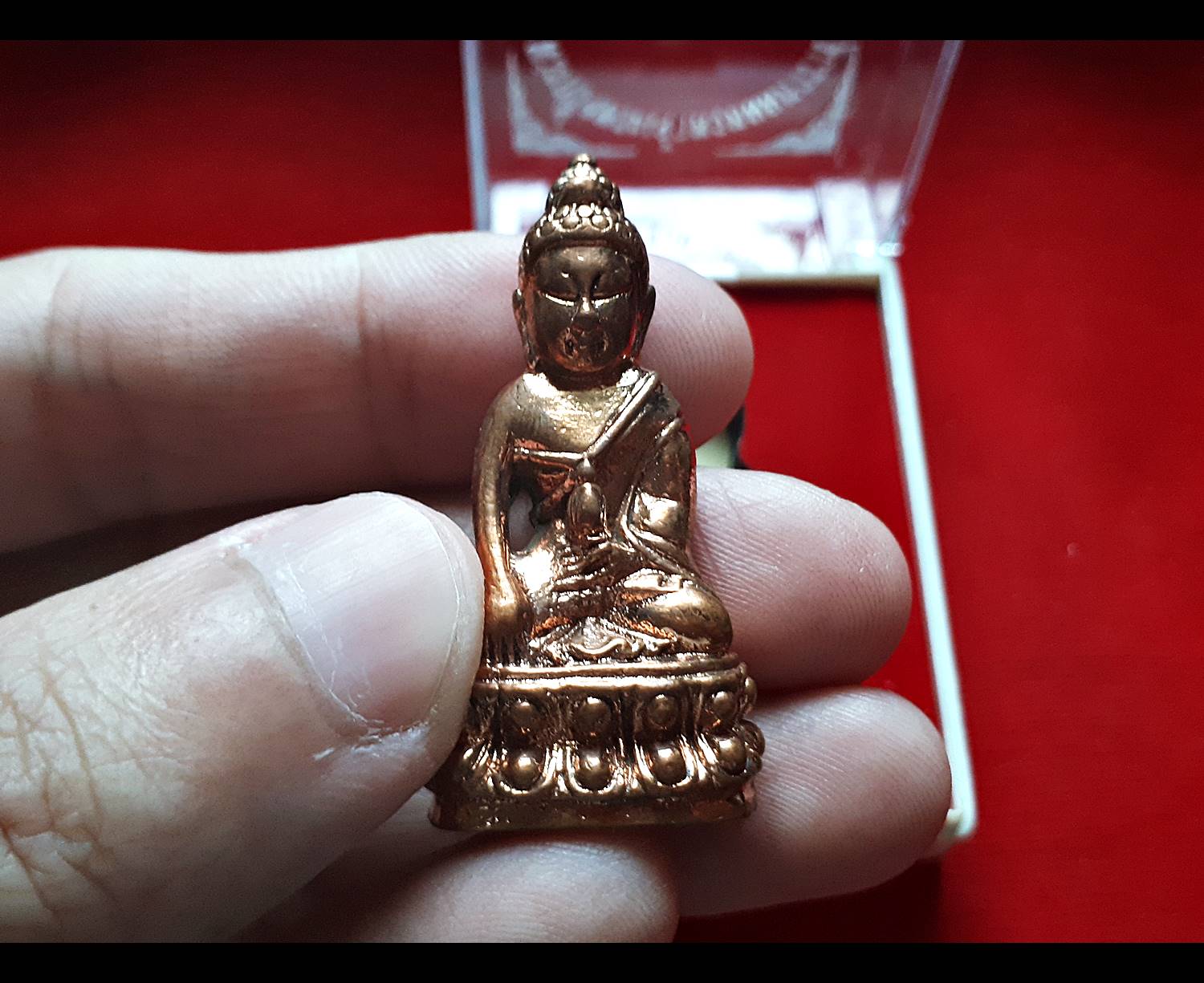 พระกริ่ง พระเจ้าพรหมมหาราช ปี2555 เนื้อทองแดง(ผสมชนวน) (เข้าพิธีใหญ่6ที่ และ มวลสารเยอะมาก) #รับประกันแท้