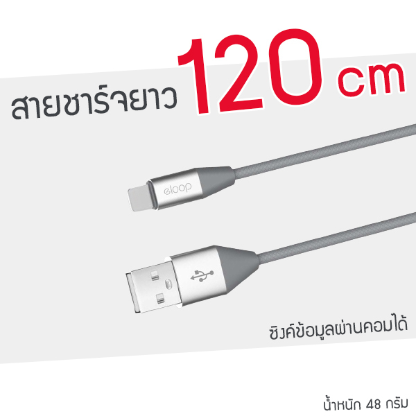 สายชาร์จ Orsen by Eloop S31 / S32 / S33 ความเร็วชาร์จ 2.1A ของแท้ รับประกัน 1 ปี