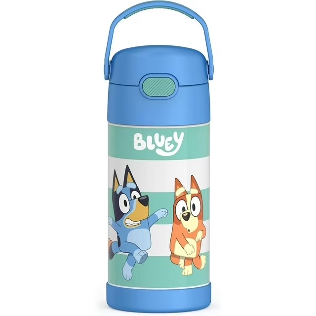 กระติกน้ำสเตนเลสรักษาอุณหภูมิ Thermos Bluey FUNtainer Vacuum Insulated Stainless Steel Bottle 12OZ with Bali Handle