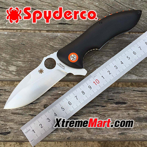 มีดพับ Spyderco C187GP Folding Knife Satinless Steel Blade G10 Handle ระบบบอลแบริ่ง