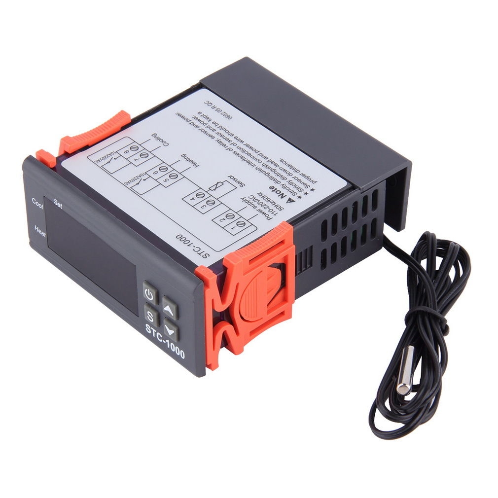 เครื่องควบคุมอุณหภูมิ STC-1000 Temperature Controller Thermostat Aquarium STC1000 Incubator Cold