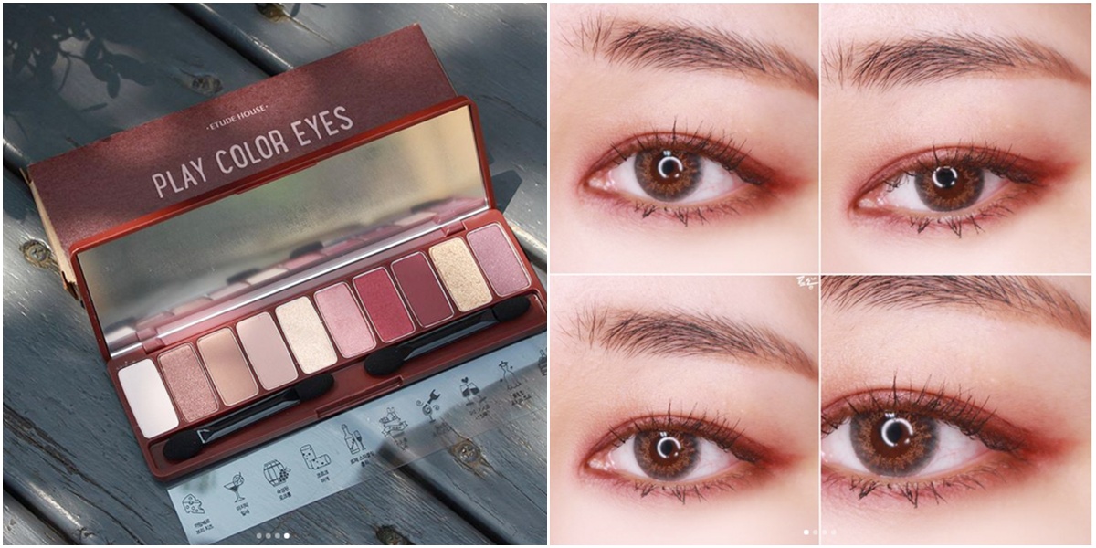 (Clearance Exp10/22) Etude House Play Color Eyes # Wine Party อายแชโดว์พาเลท บรรจุ 10 เฉดสีสวย เนรมิตให้ดวงตาคู่สวย ดูโดดเด่น เรียบหรู คลาสสิค