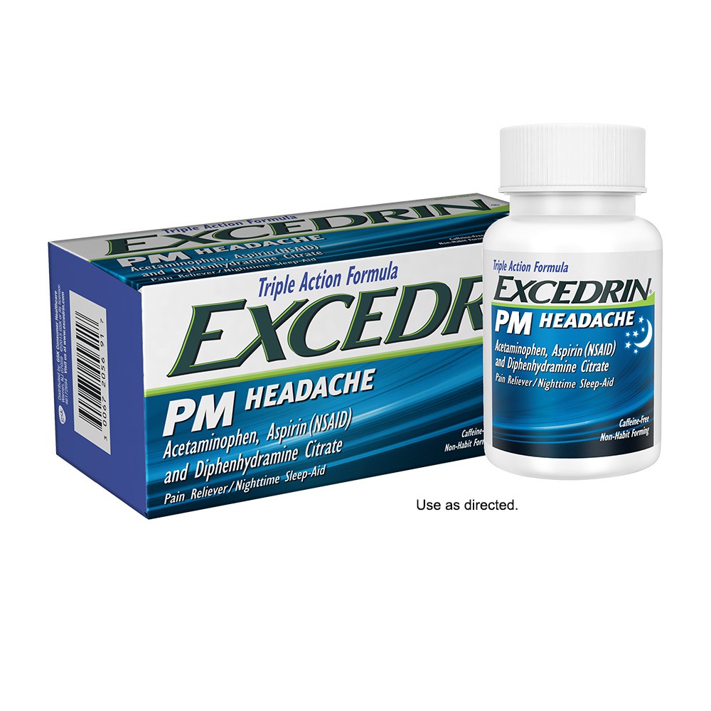ยาบรรเทาอาการปวดศีรษะสำหรับกลางคืน gsk Excedrin PM Headache (24 Caplets)