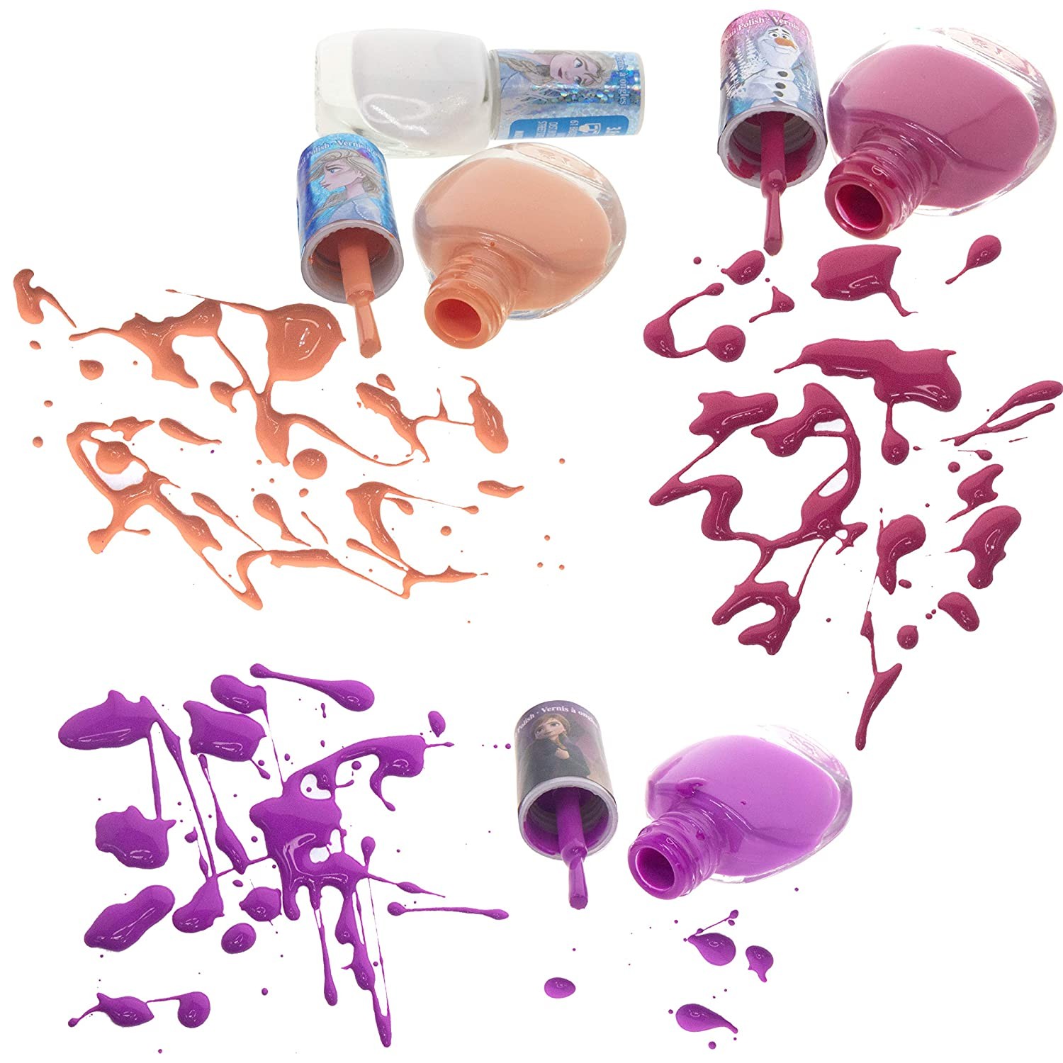 ชุดสีทาเล็บปลอดสารพิษสำหรับเด็ก TownleyGirl Disney Frozen2 18-Pack Nail Set