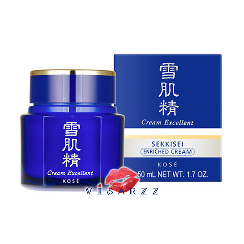 Kose Sekkisei Cream Excellent 50mL ไนท์ครีมบำรุงผิวเพื่อผิวขาวและปราศจากริ้วรอยแห่งวัย สกัดจากสมุนไพรจีนและญี่ปุ่น ให้ผิวเปล่งปลั่งเรียบเนียนและยืดหยุ่นในชั่วข้ามคืน ให้ผิวเปล่งประกายความงามอย่างแท้จริง
