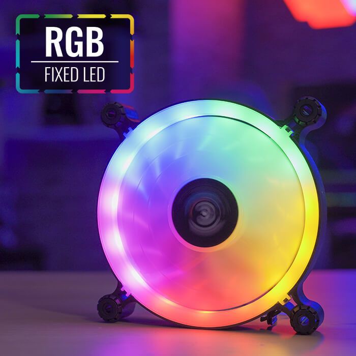 FAN Case AeroCool Spectro 12 FRGB 120mm ไฟนิ่ง #พัดลมติดเคส