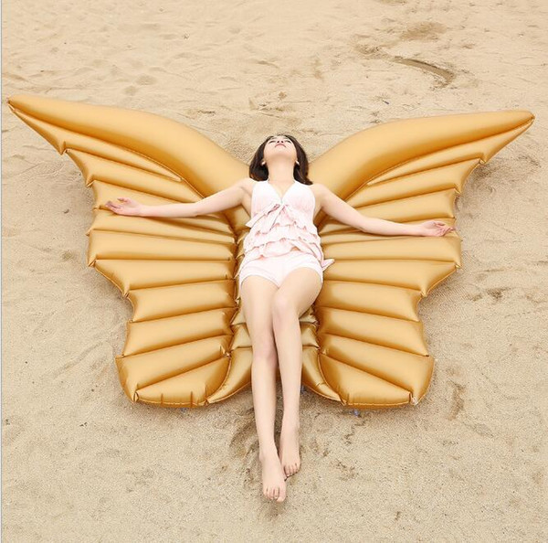 พูลโฟลทแฟนซี Pool Float Angel Wings (Gold)
