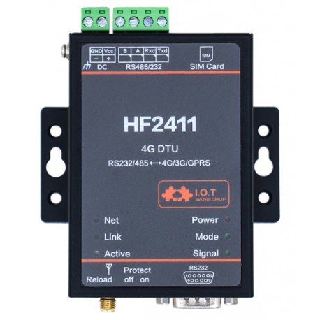 อุปกรณ์แปลงสัญญาณ RS485/RS232 TO 4G DTU (HF2411)