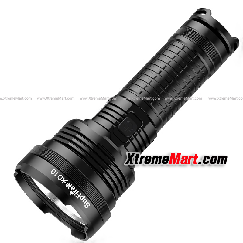 ชุดเซตไฟฉาย SupFire D10 หลอด P50 สว่าง 1400 Lumens 18W 6 โหมด พร้อมแบตเตอรี่ 26650 และสายชาร์จ USB type C