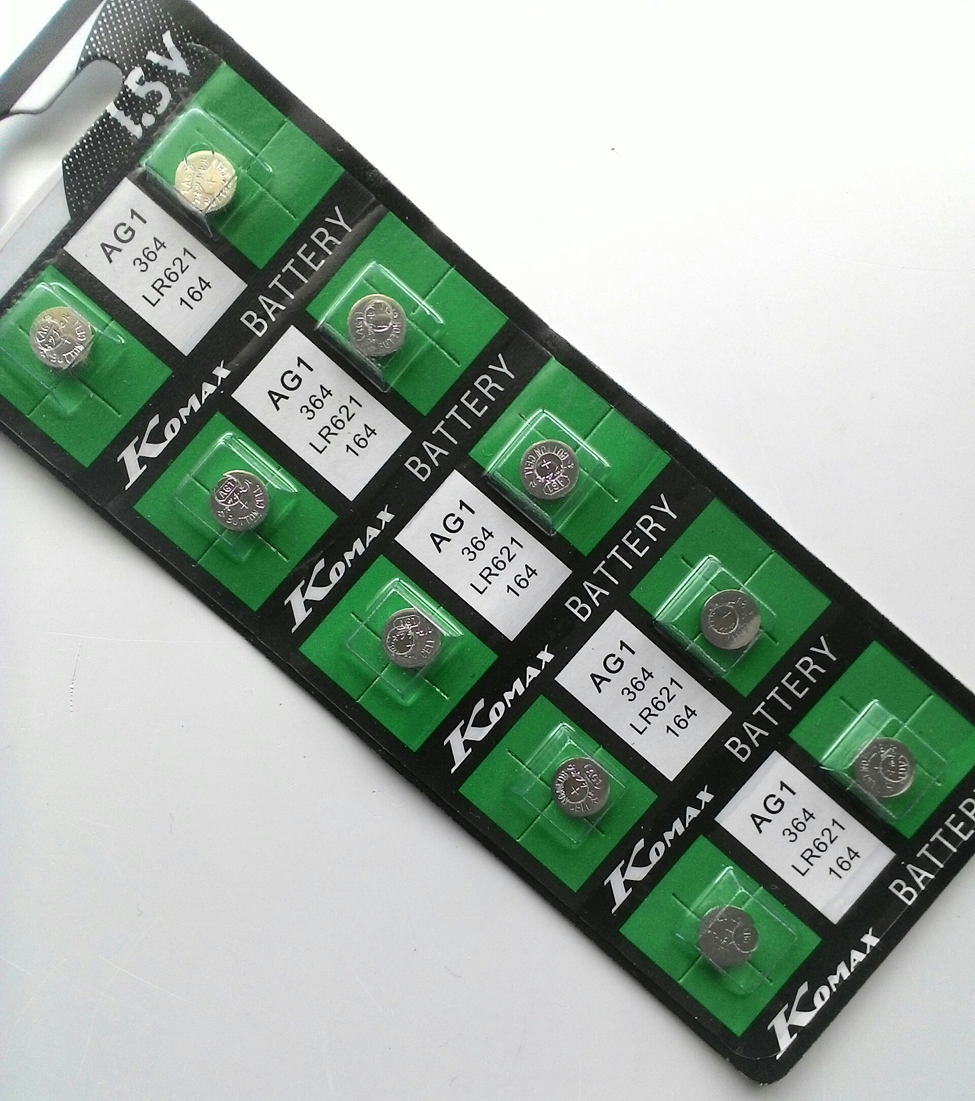 ถ่านกระดุมเบอร์AG1,LR621