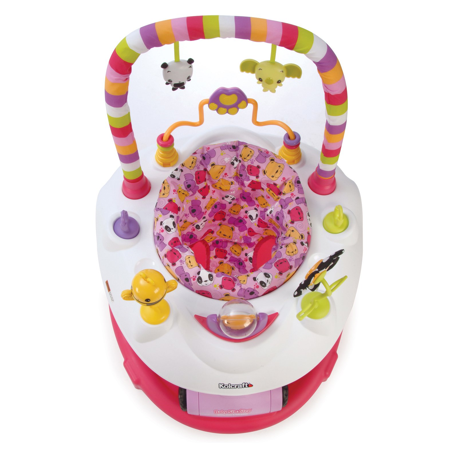 โต๊ะกิจกรรมเสริมพัฒนาการ Kolcraft Baby Sit & Step 2-in-1 Acitivity Center - Bear Hugs (Pink)