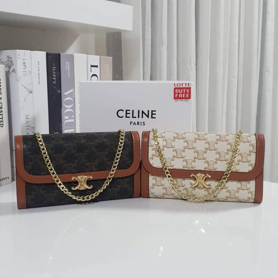 CELINE CLUTCH BAG WITH CHAIN VIP GIFT WITH PURCHASE GWP (แอดไลน์ก่อนสั่งซื้อ)
