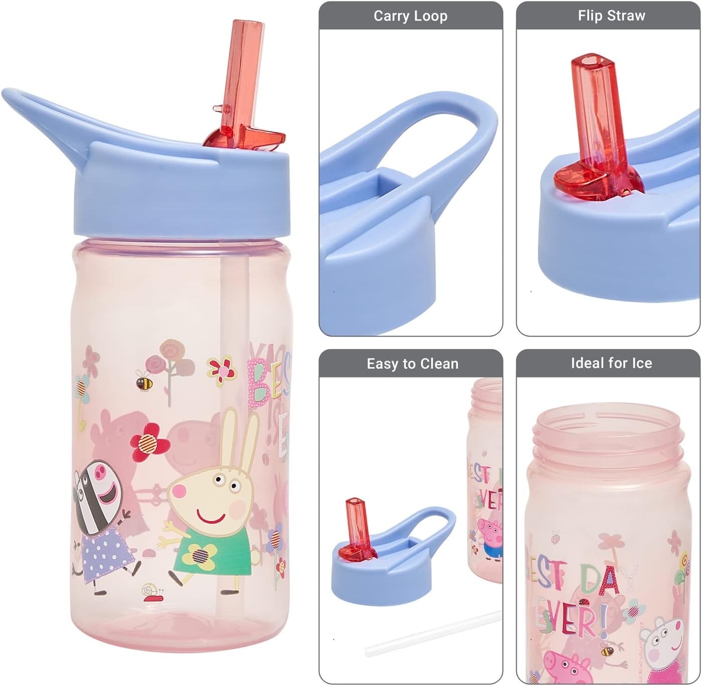 กระติกน้ำแบบหลอดดื่มสำหรับเด็ก Polar Gear Peppa Pig Nostalgia Sport Bottle 400ml