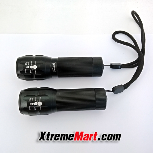 ไฟฉายซูม UltraFire Zoom AAA Flood-to-Throwing Cree Q5 Flashlight 3 โหมด (3AAA)