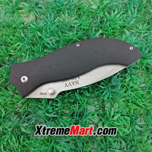มีดพับ NAVY รุ่น K-630B Liner Lock G10 Handle 440C stainless steel Folding Knife(สีดำ)