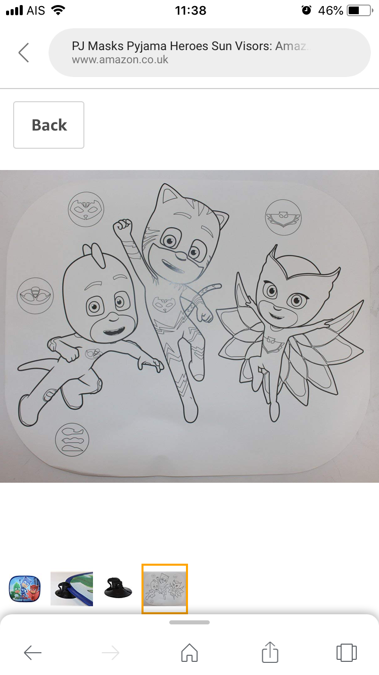 ม่านบังแดดลายตัวการ์ตูนสุดโปรด PJ Masks Window Sun Protectors (Pack of 2)