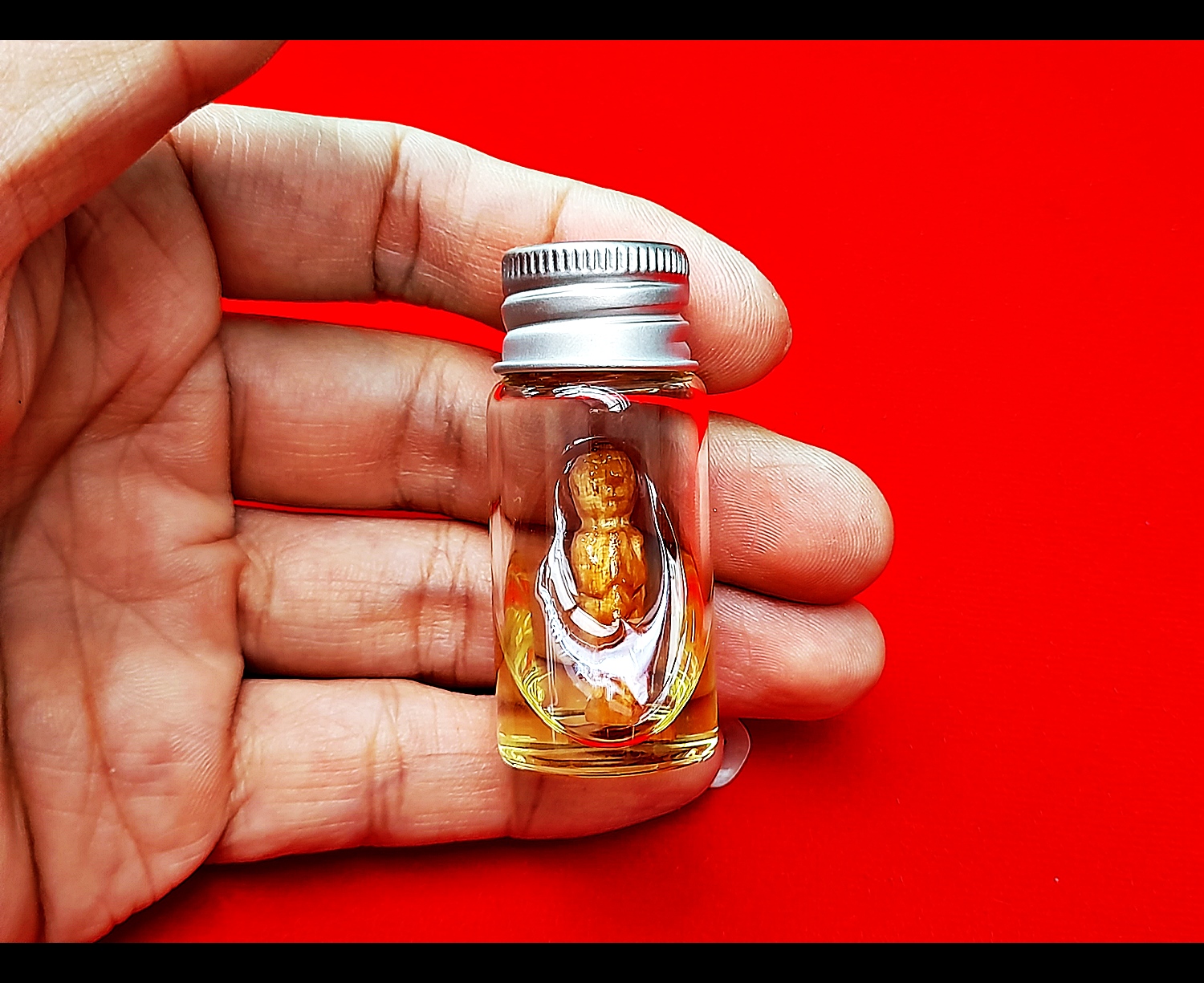 กุมารบังเกิดทรัพย์ เนื้อไม้ขนุน (แช่น้ำมันจันทร์) รุ่นแรก ปี2564 #รับประกันแท้