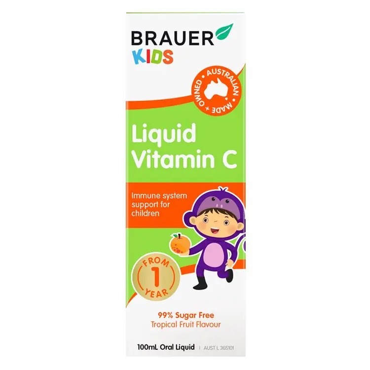 วิตามิน C ชนิดน้ำสำหรับเด็ก BRAUER Kids Liquid Vitamin C