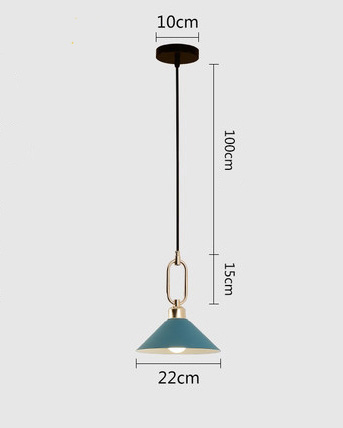 โคมไฟแขวนเพดานสไตล์โมเดิร์นมีห่วงจับสีทอง [YY062401]