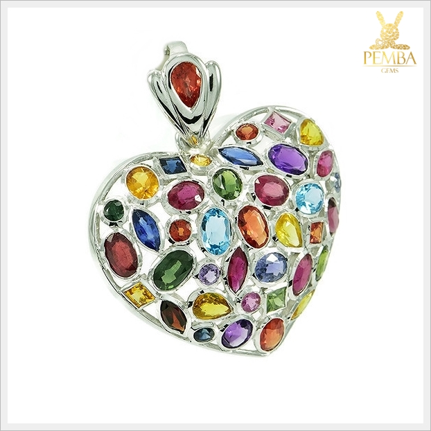 จี้พลอยแฟนซี หลากสีสันสวยงาม สะดุดตา