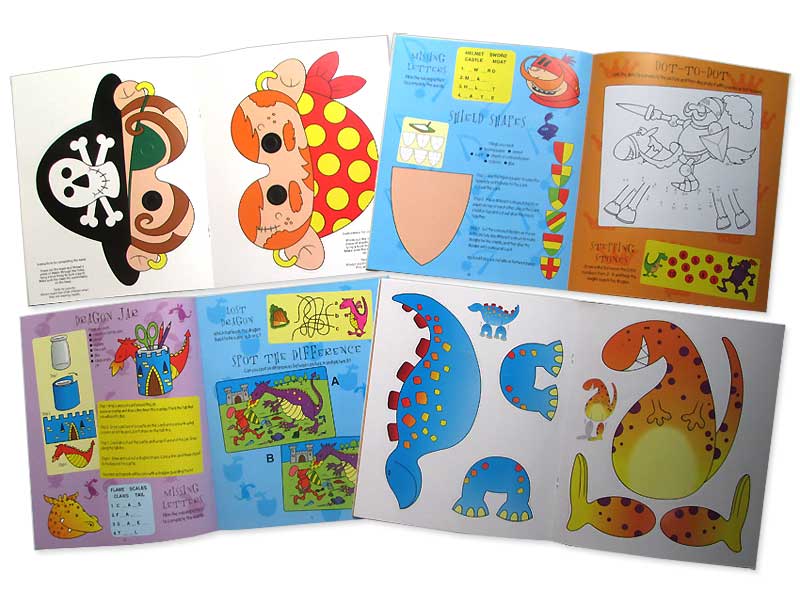 ชุดกระเป๋ากิจกรรมและสติ๊กเกอร์สำหรับหนุ่มน้อย Boys' Sticker and Activity Pack