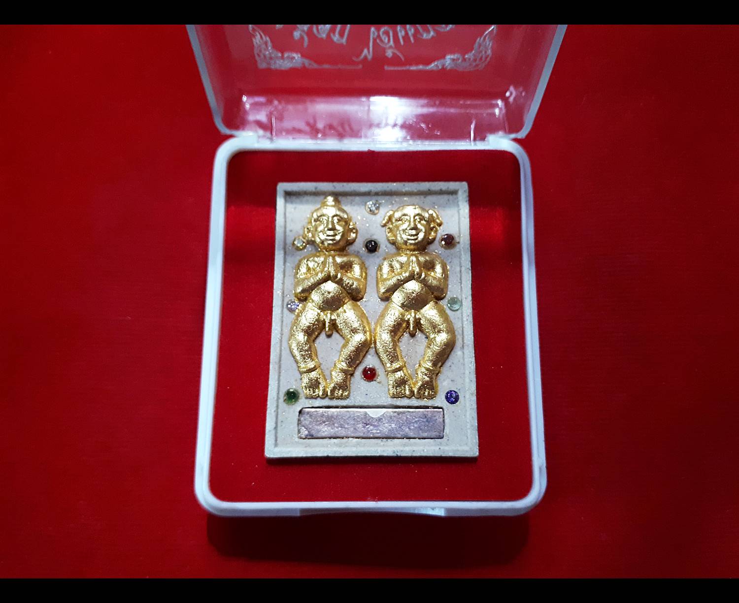 กุมาร รักยม ไอ้จุก ไอ้แกละ เนื้อผง - หลวงพ่อนพวรรณ วัดเสนานิมิตร จ.อยุธยา